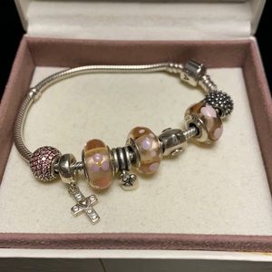 Pandora Charm Bracelet With Charms Included
